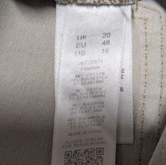 Asos Creamy Beige Skinny Jeans Women's Size 16 - Picture 4 of 11